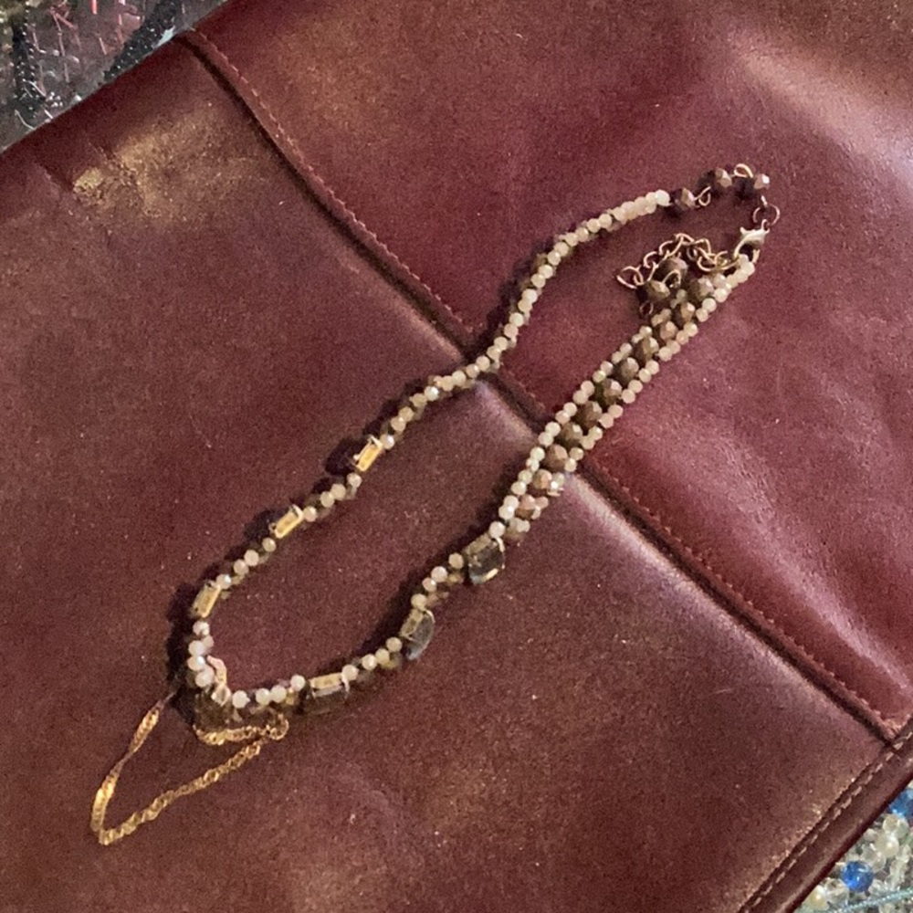 Beaded choker necklace